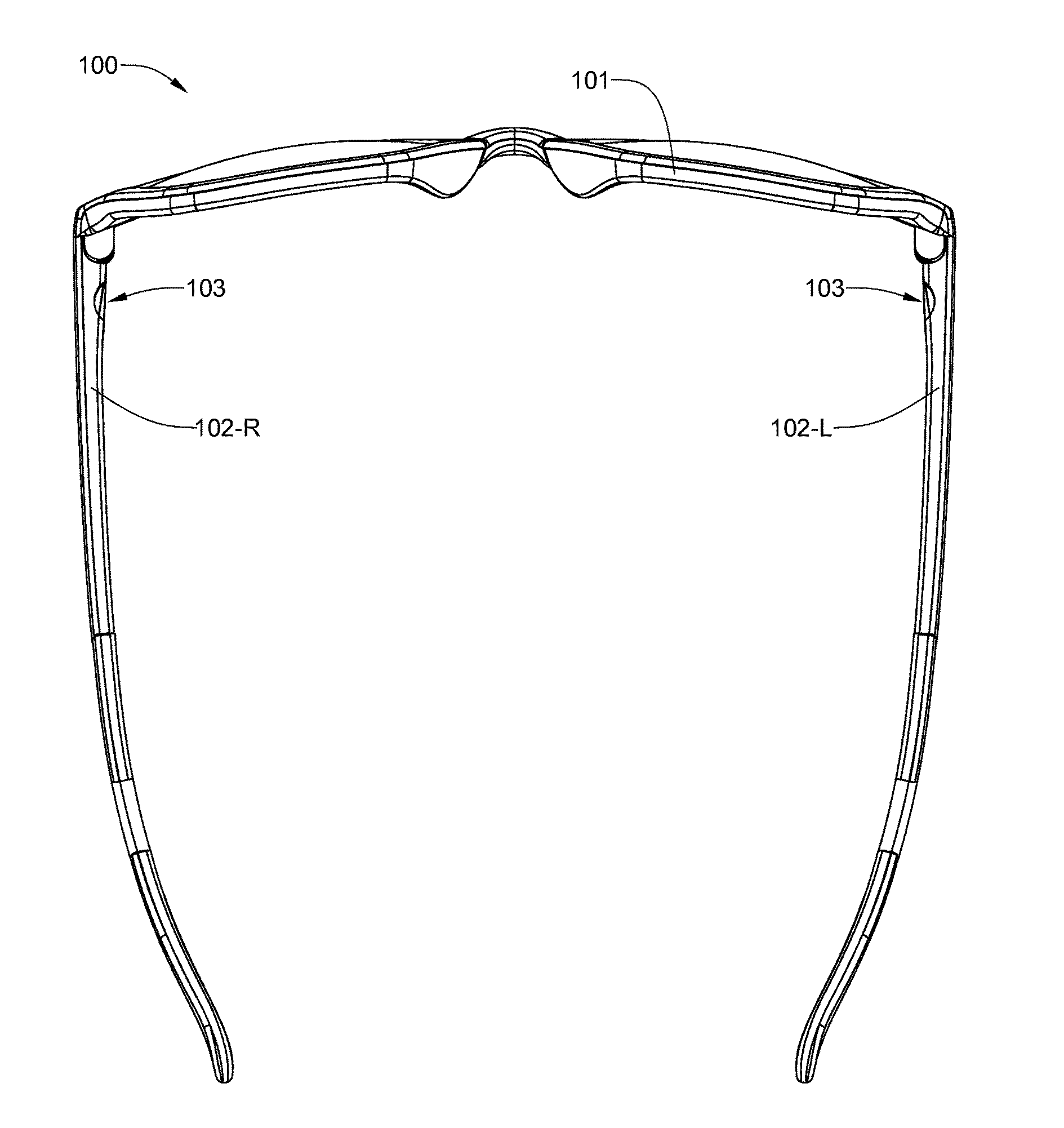 Eyeglass frame having selectively interchangeable temples with simplified recessed interconnection clips