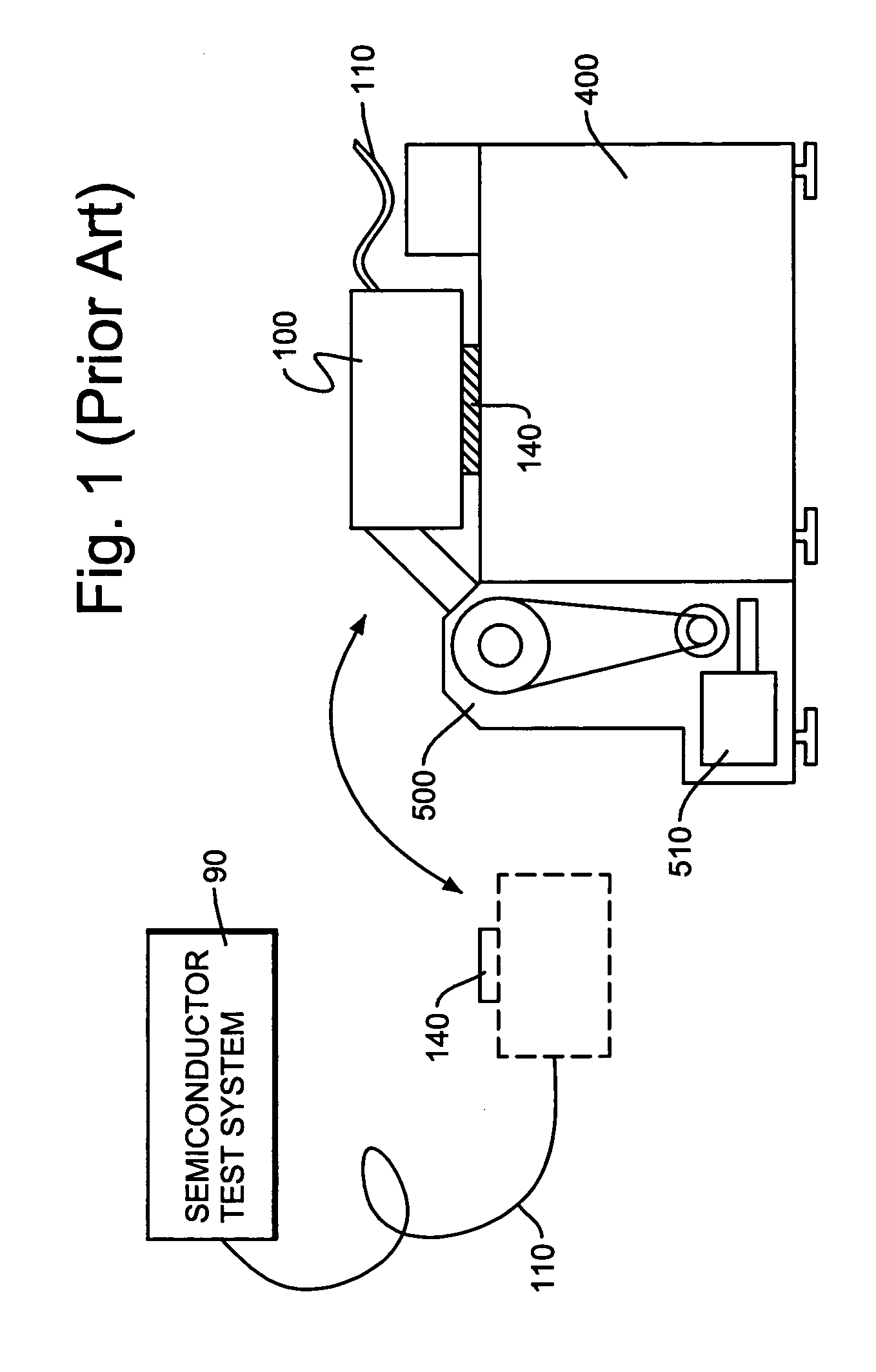 Probe contact system using flexible printed circuit board