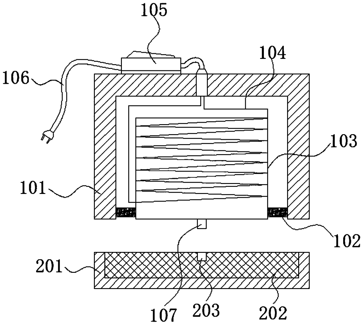 Garment production splicing device and use method thereof