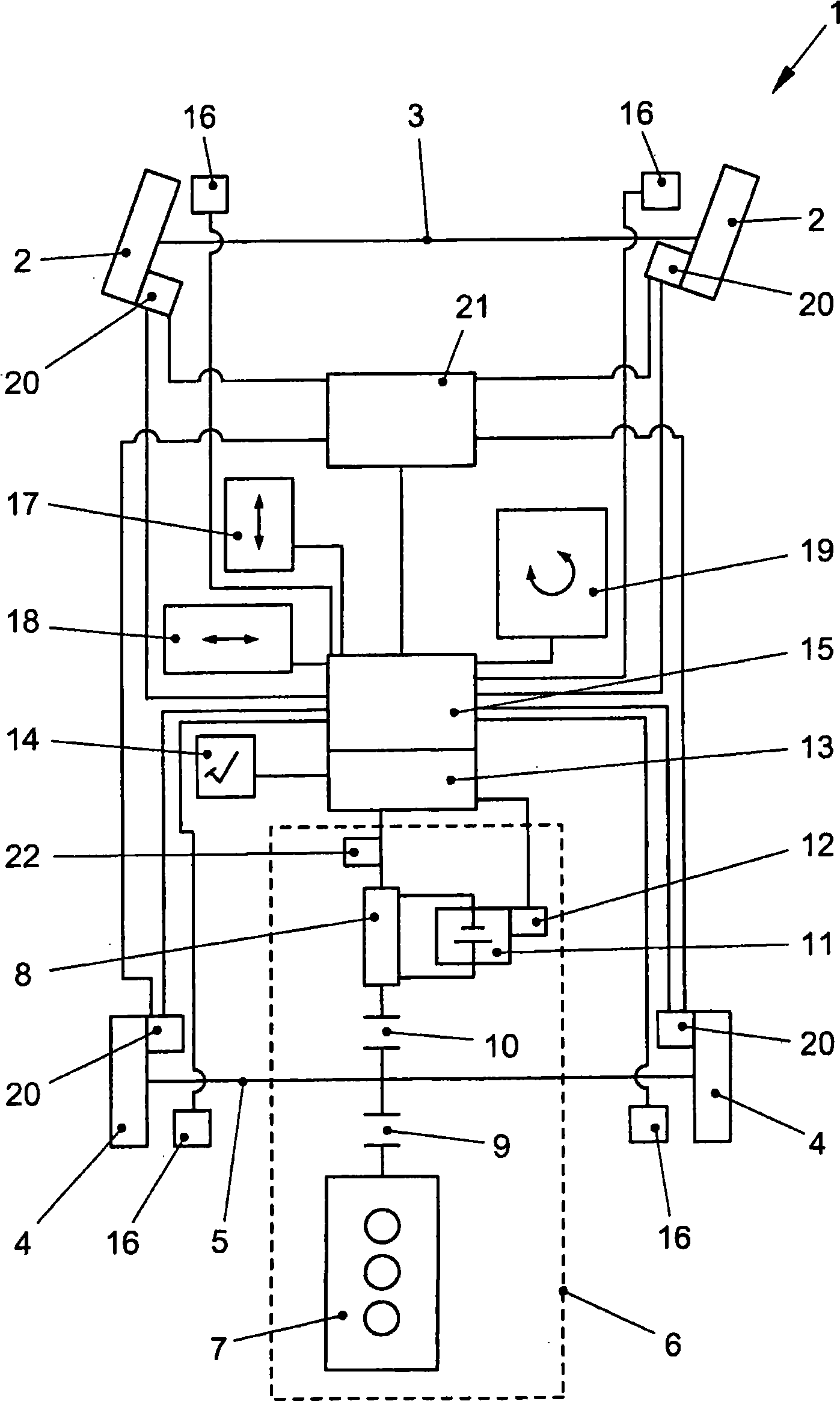 Braking system and method for braking a vehicle with a hybrid drive