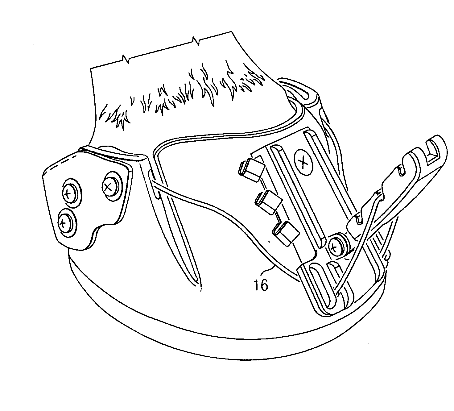Adjustable horse-boot buckle