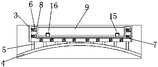 A lower frame structure of a solar support