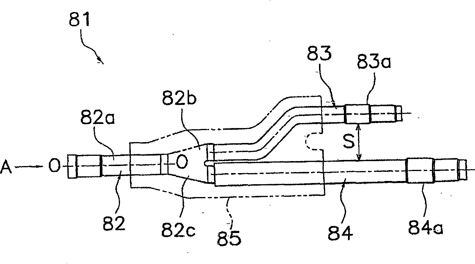Branch pipe coupling and air conditioner provided with the same
