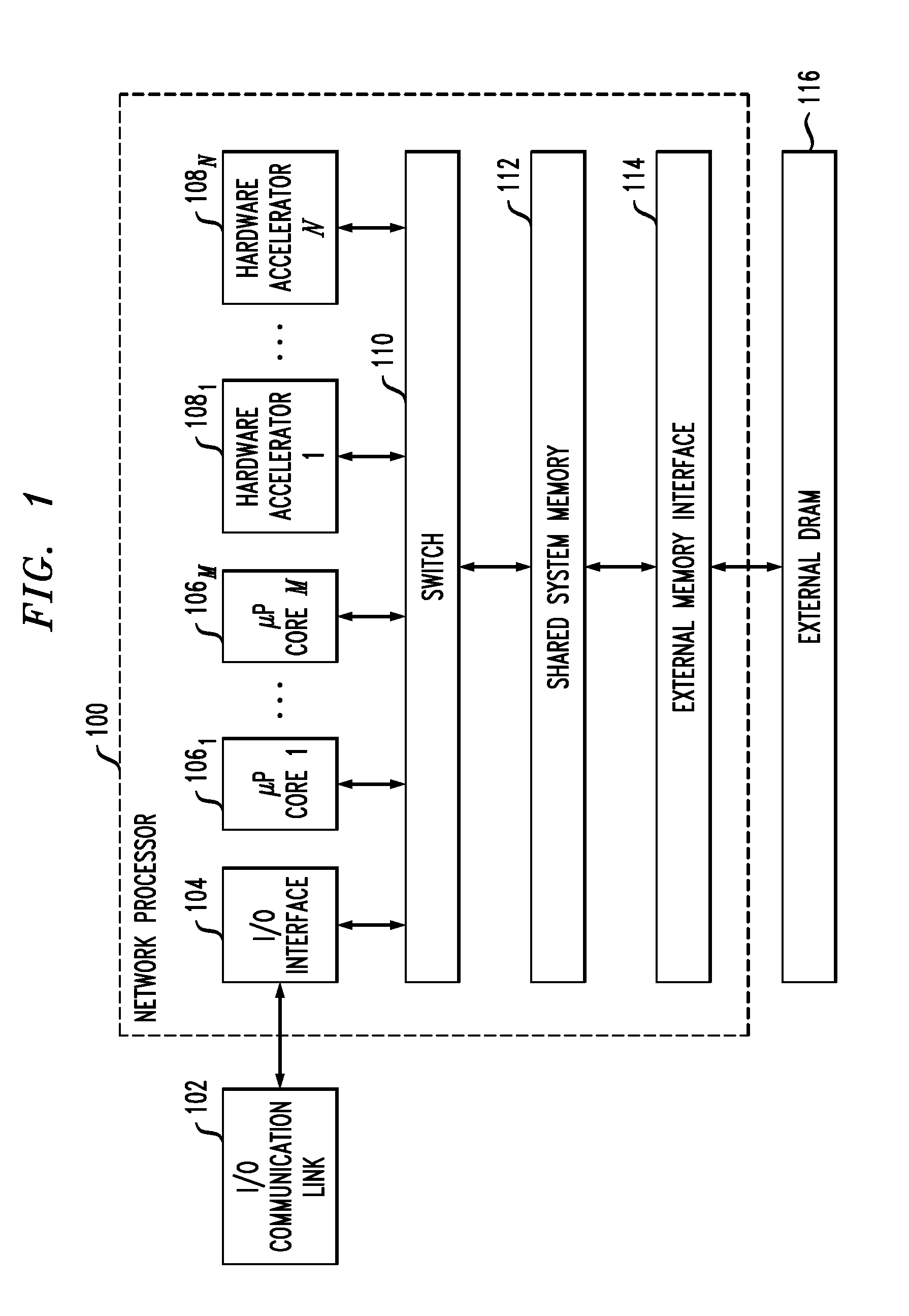 Hash processing in a network communications processor architecture