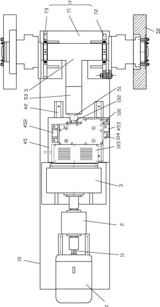 A gearbox test bench