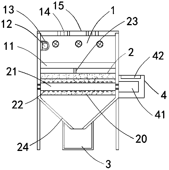 Soil grinding device with soil drying function