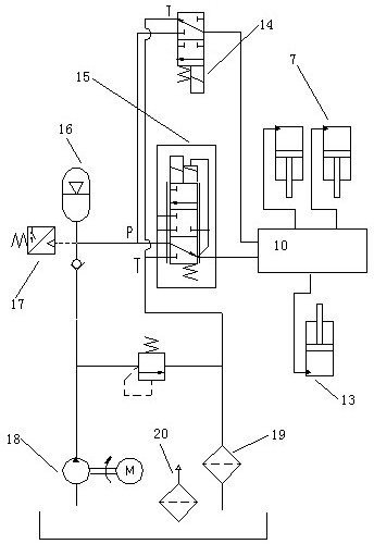 Brake system of star wheel train turnover unmanned vehicle and control method of brake system