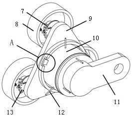 Brake system of star wheel train turnover unmanned vehicle and control method of brake system