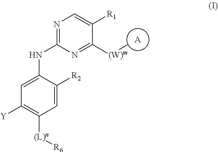 Amino pyrimidine compound for inhibiting protein tyrosine kinase activity