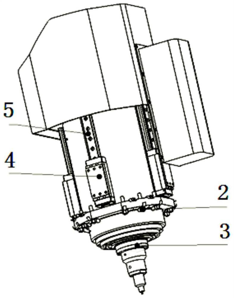 Calibration method of pressure measuring device for five-axis friction stir welding with large curved surface