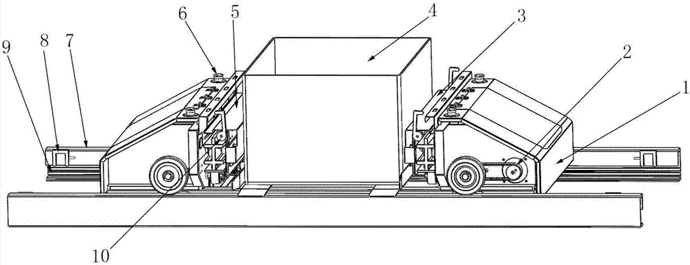 Clamping type intelligent e-commerce warehousing shuttle vehicle and control method thereof