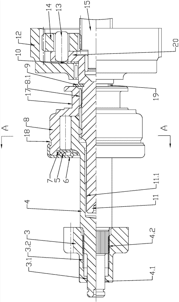 Cantilever-type planetary transmission one-way clutch
