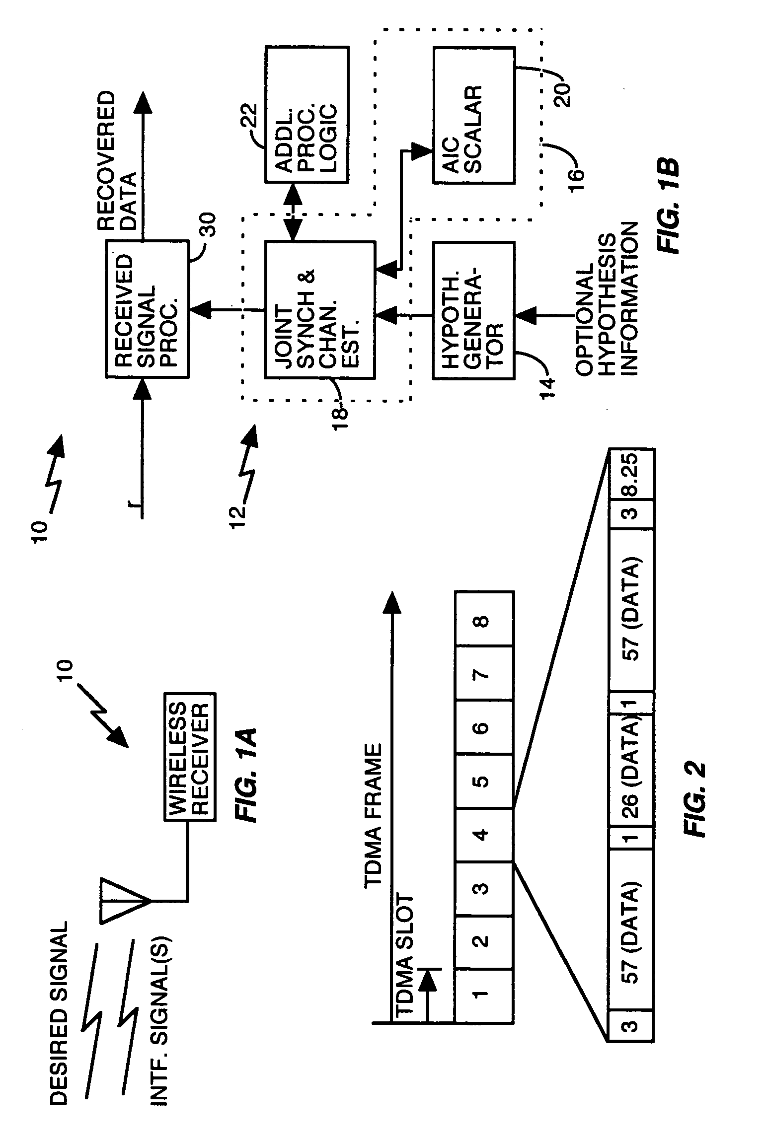 Method and apparatus for multi-user interference determination an rejection