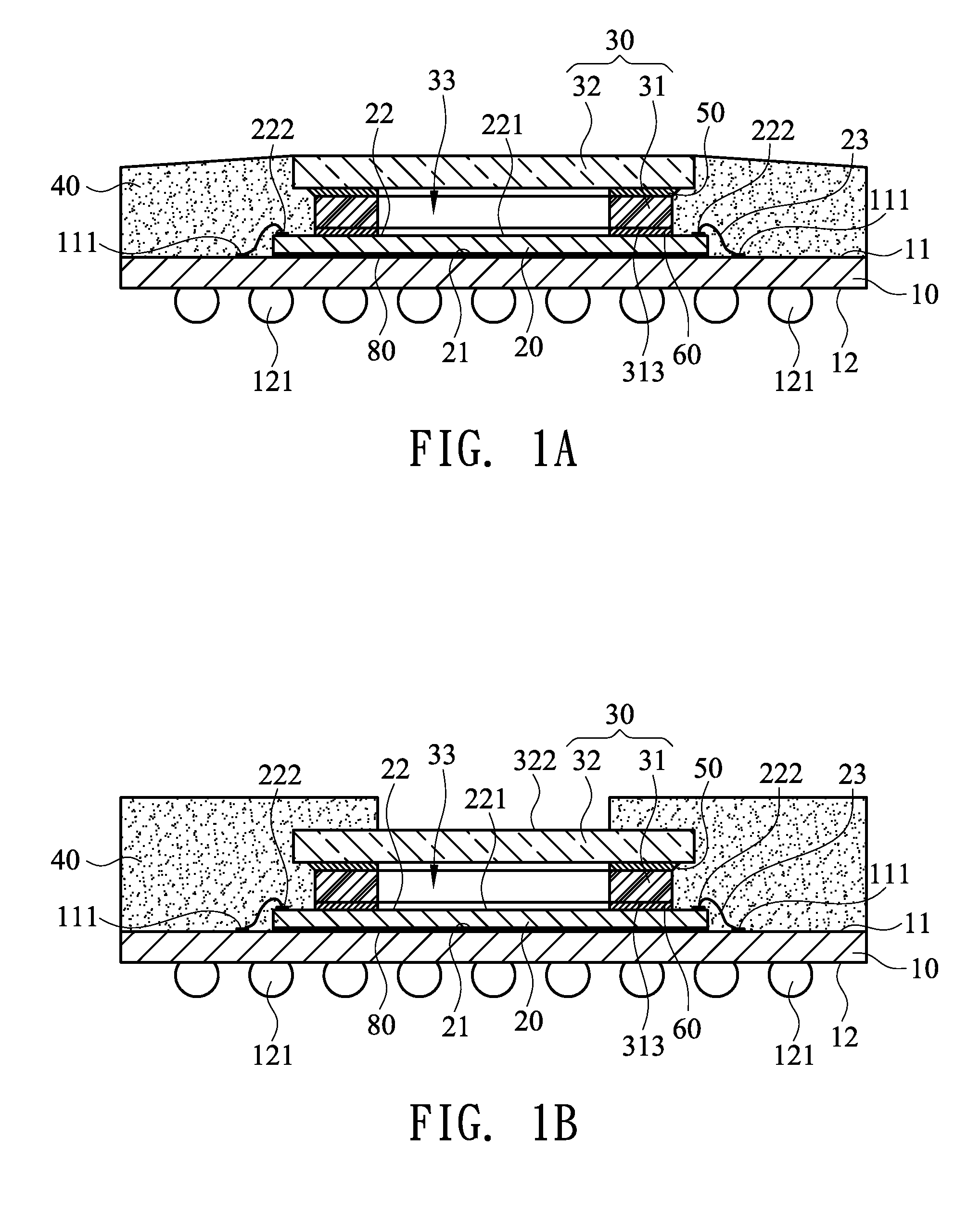 Image sensor package structure with large air cavity