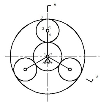 Conical surface friction differential transmission