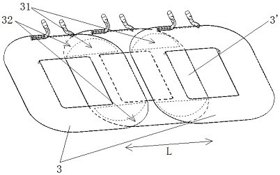 Hot-pressing assembly method and hot-pressing assembly device for multiple coils