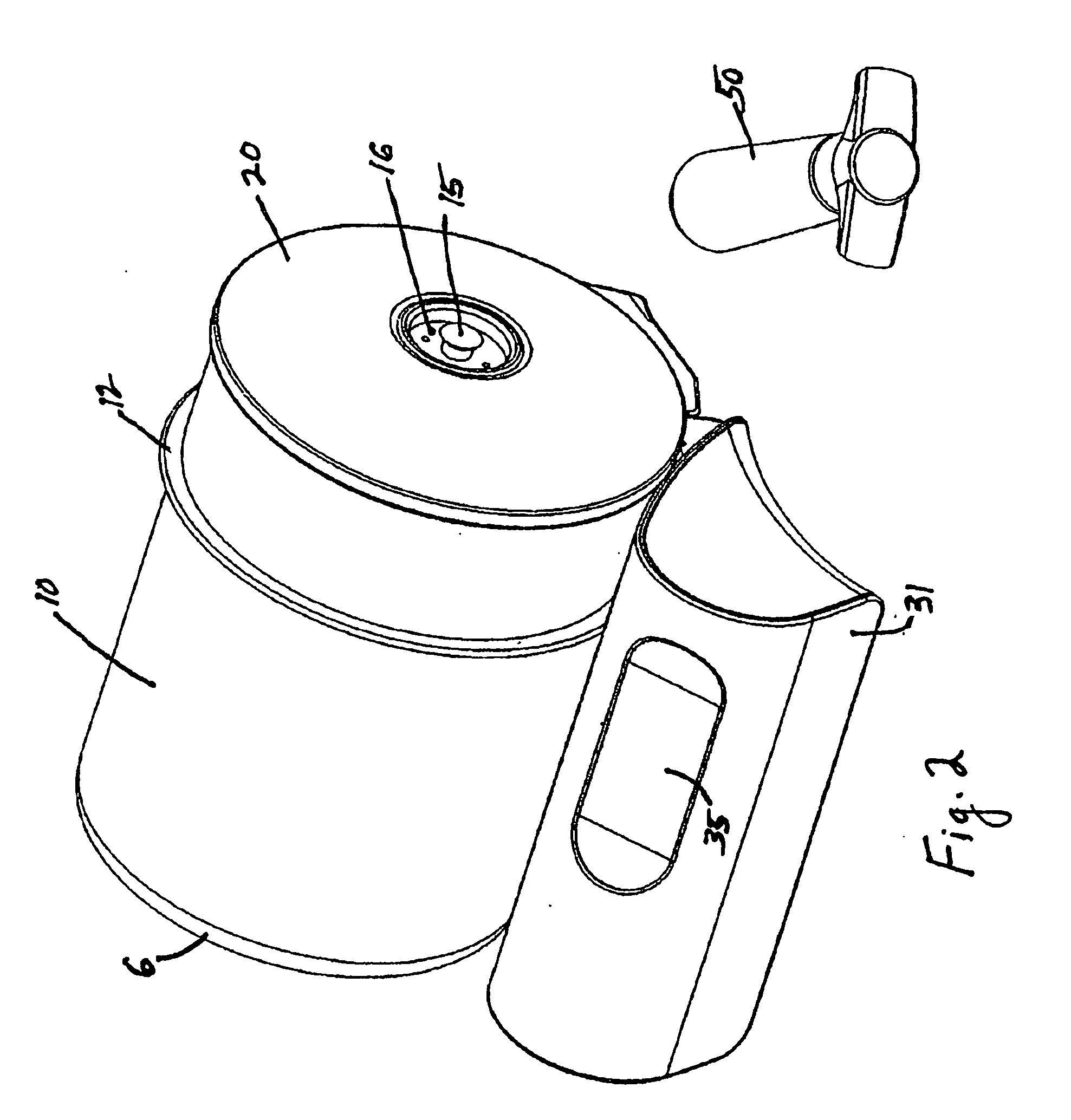 Compact apparatus for marinating and tenderizing meat