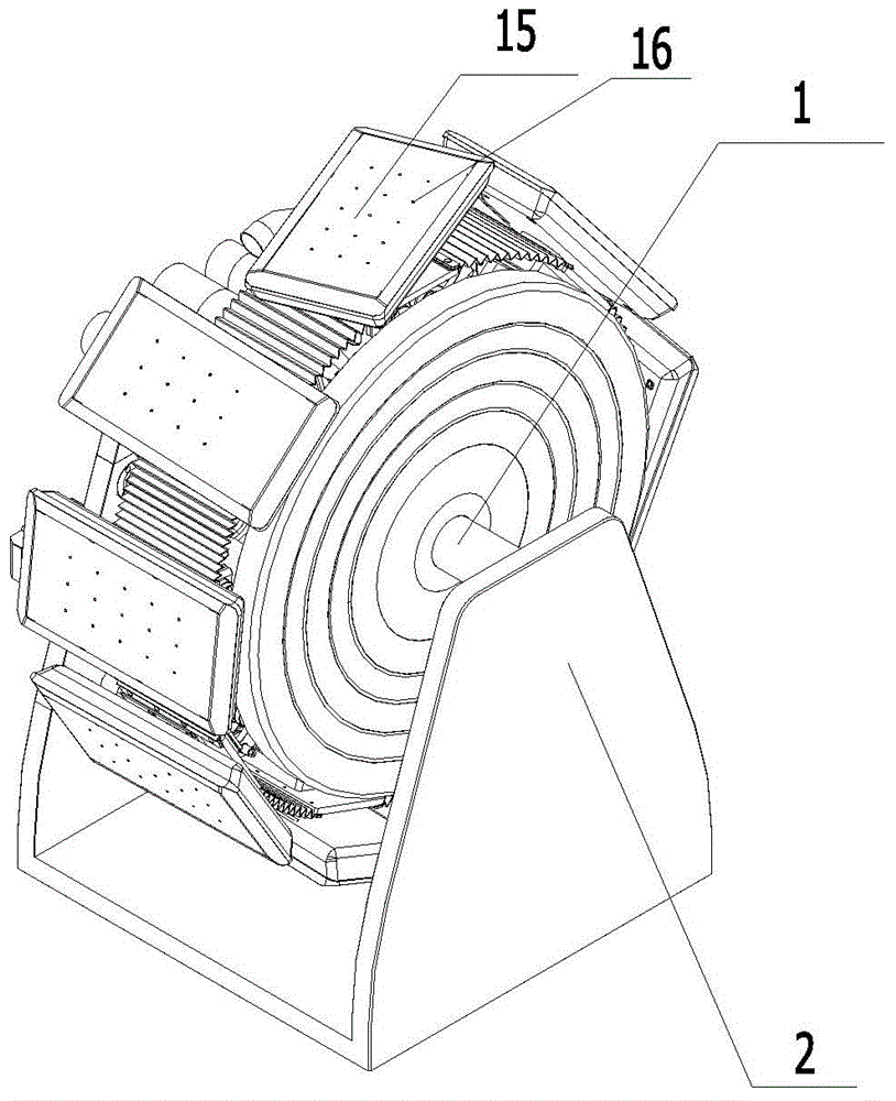 Reversing and pitch control assembly for hygienic products