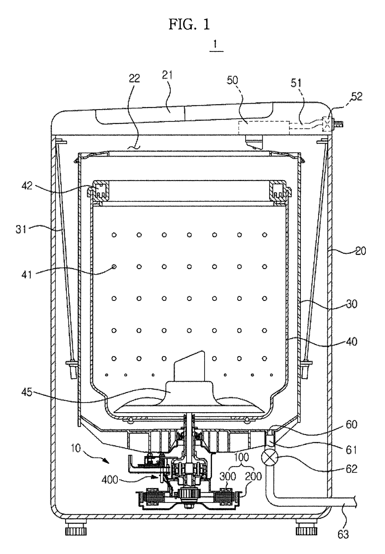 Driving apparatus for washing machine and washing machine having the same