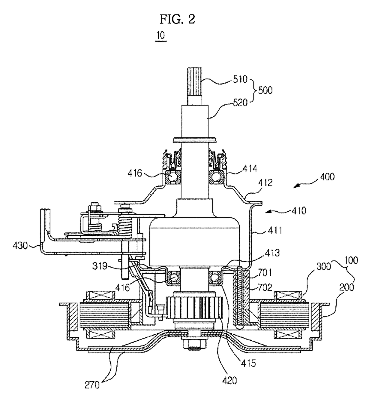 Driving apparatus for washing machine and washing machine having the same