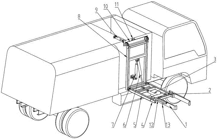 Automatic barreled garbage collecting device