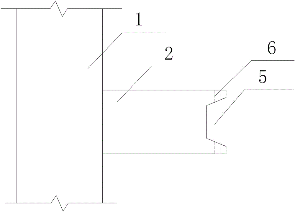 A prefabricated frame beam-column joint adopting vertical connection and its construction method