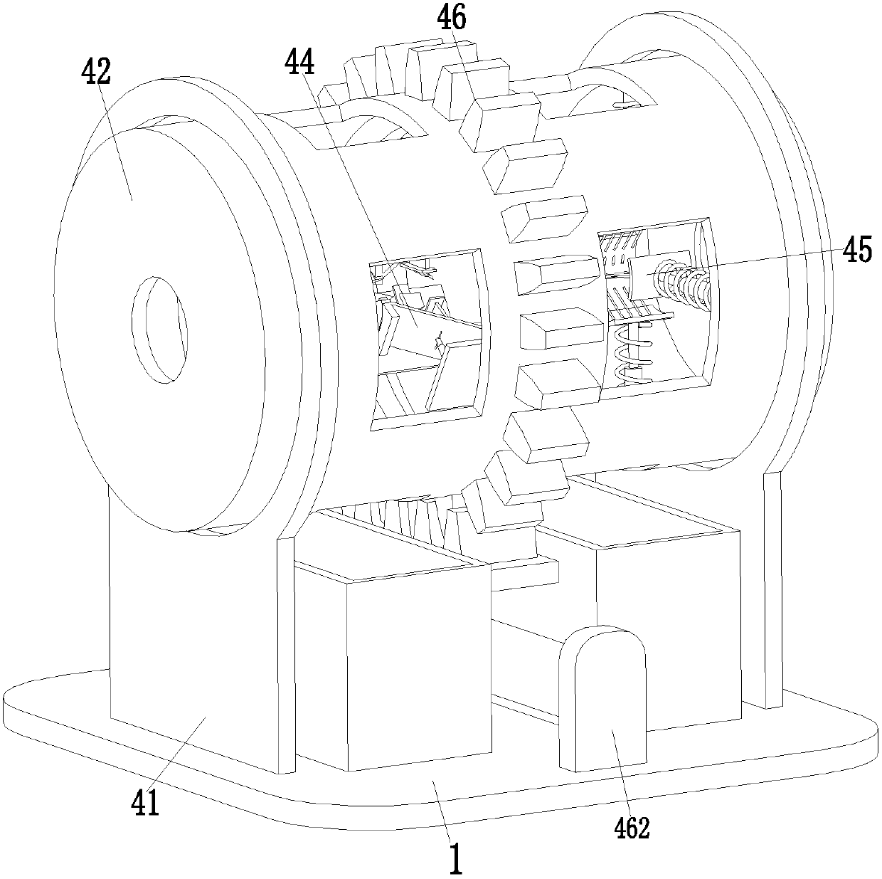 Device for high-efficiency separation of surface insulator of waste and old aluminum coil of cable