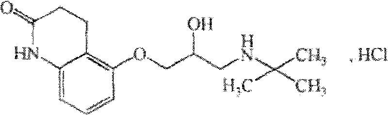 Carteolol hydrochloride pellets, preparation method thereof and preparation thereof