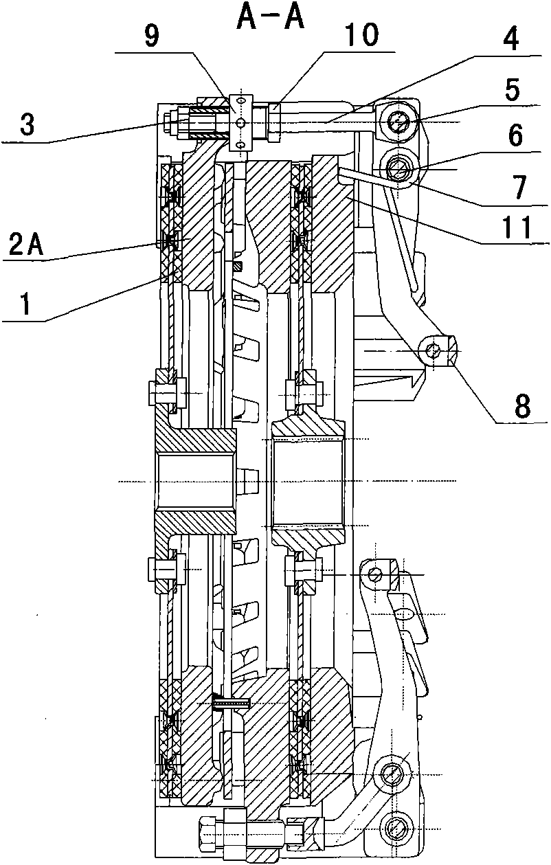 Method and device for adjusting altitude of assistant separator levers of double action clutch
