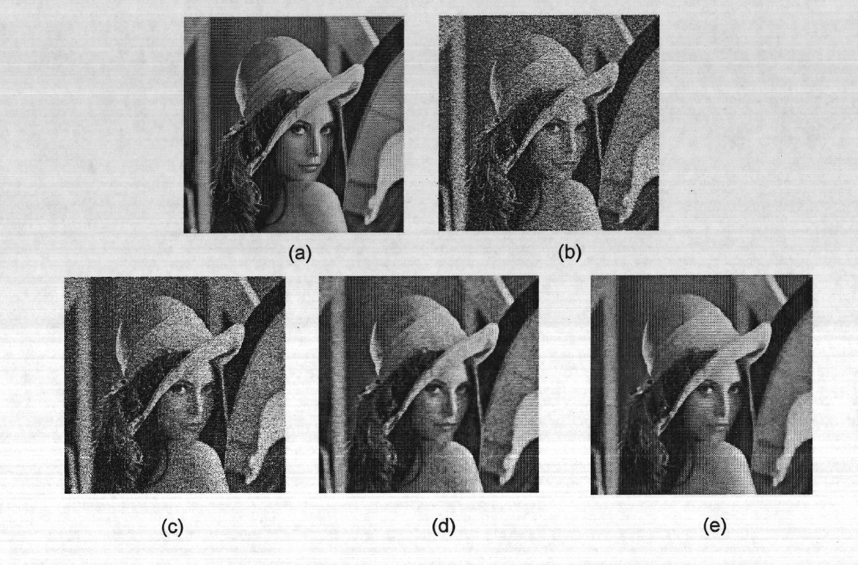 Denoising method of strong noise pollution image on basis of partial differential equation