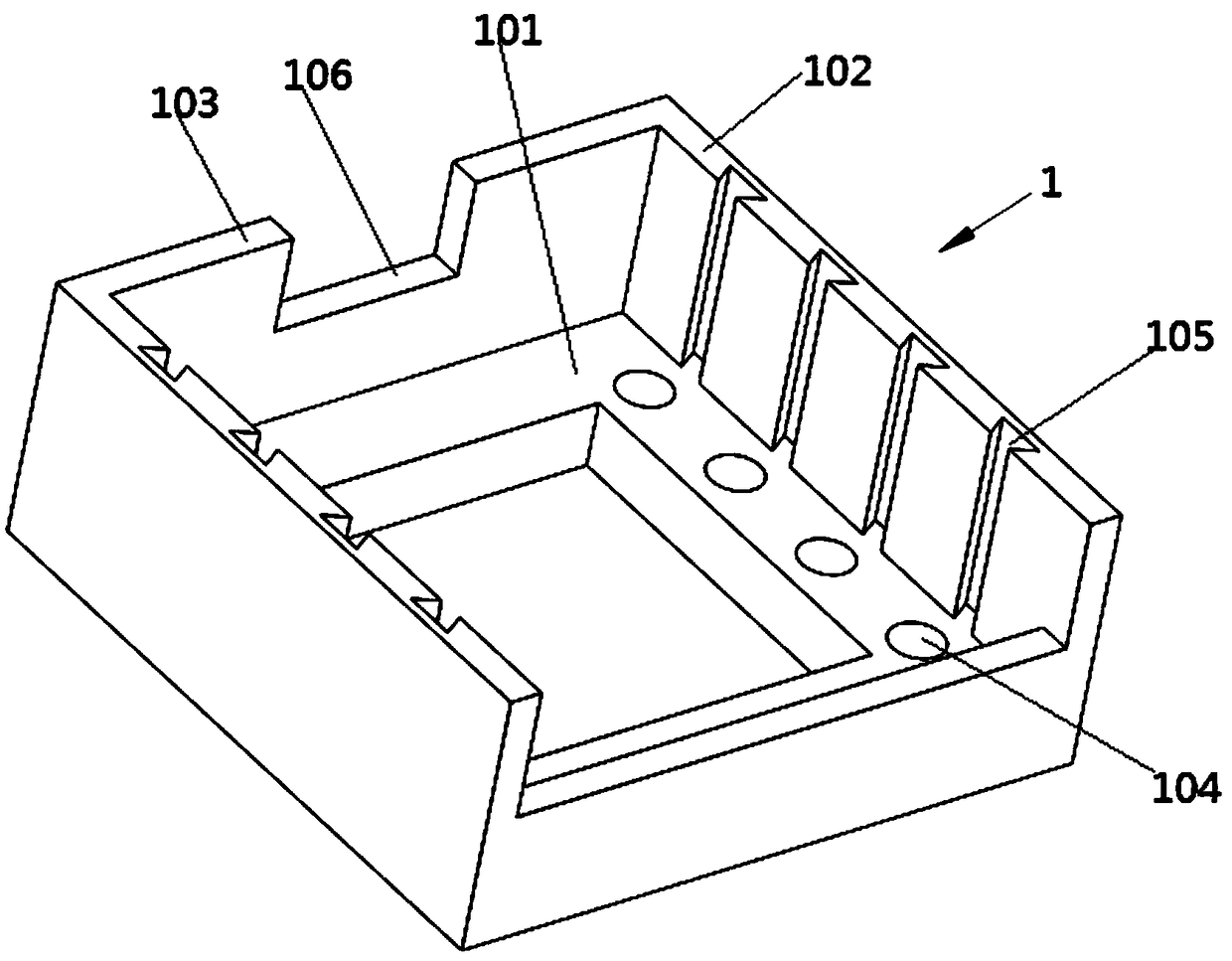 A support device for a diode molding machine