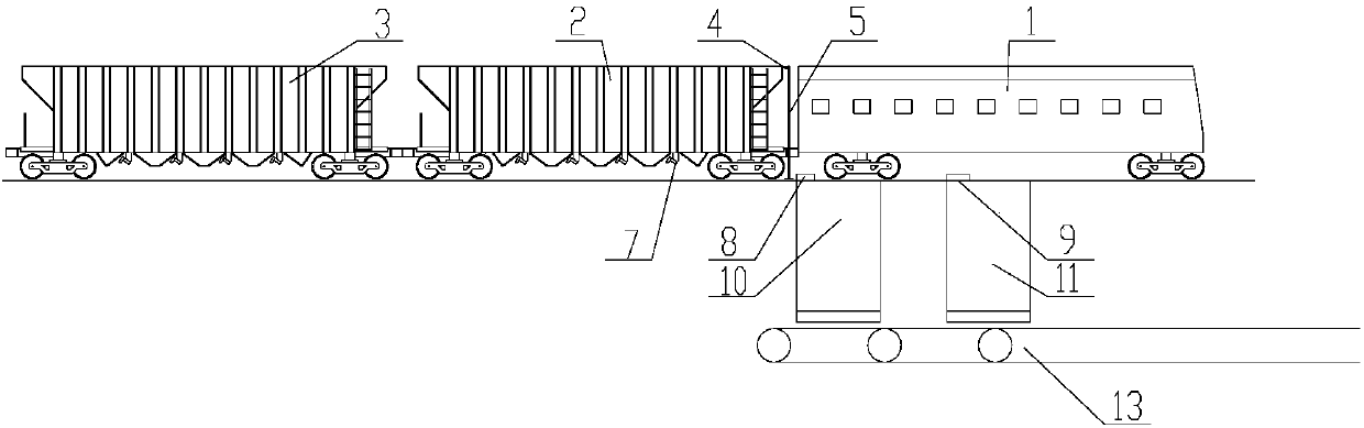 Automatic coal unloading system and method of hopper car based on photoelectric correlated sensor technology