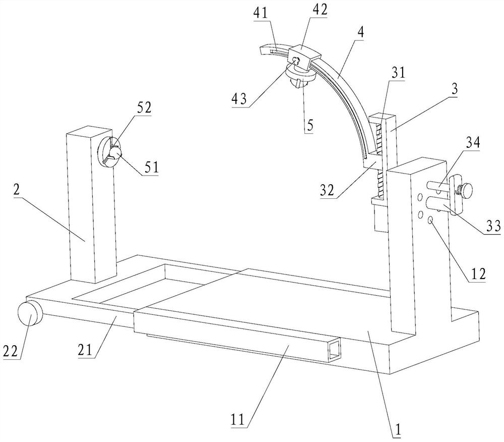 An obtuse angle elbow clamping device