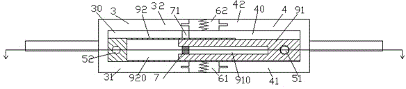 Damping bridge for automatic cleaning type stretchable joint device