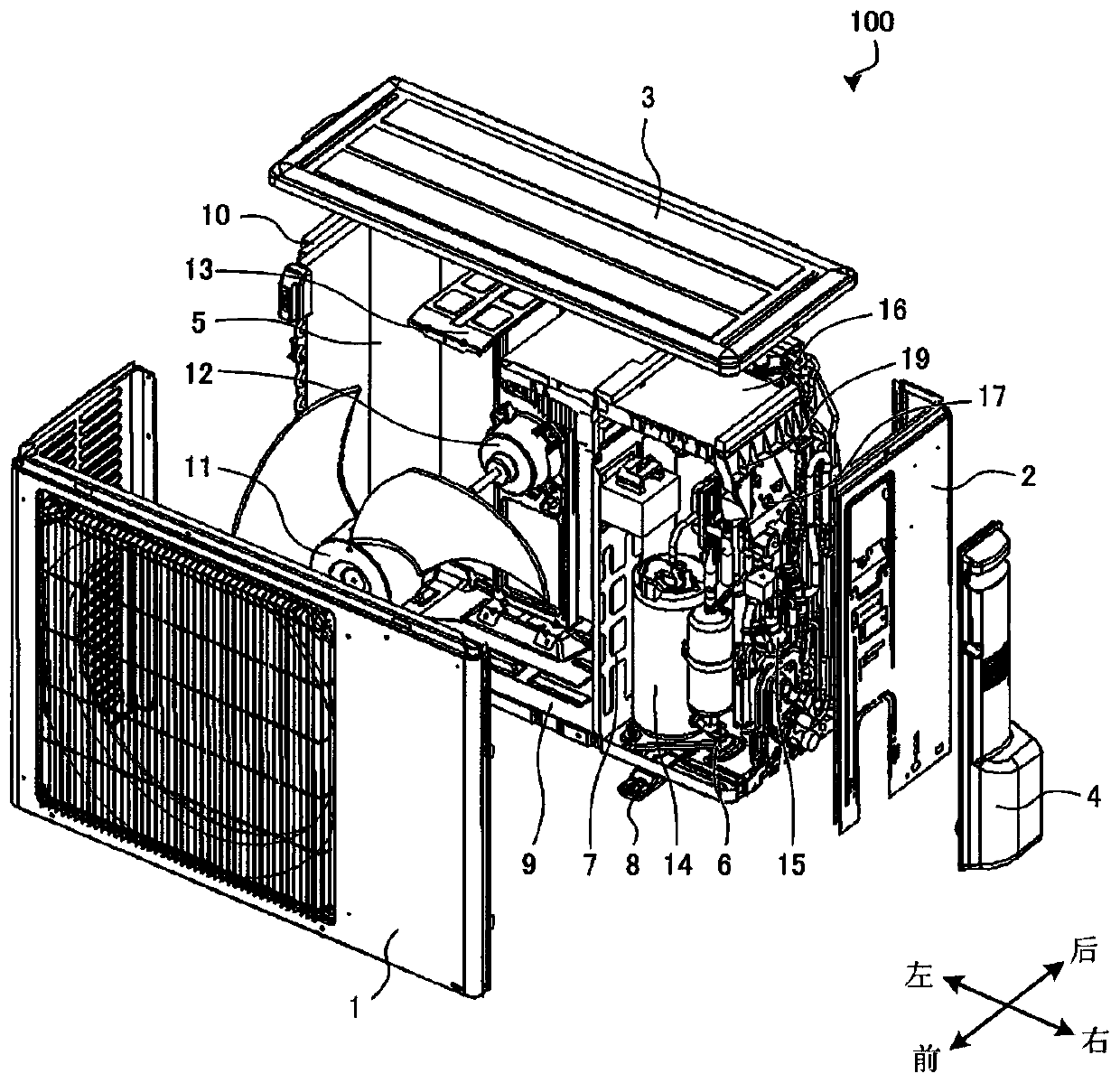 Outdoor unit of air conditioning device