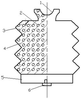 Self-healing porcelain insulator and manufacturing method thereof