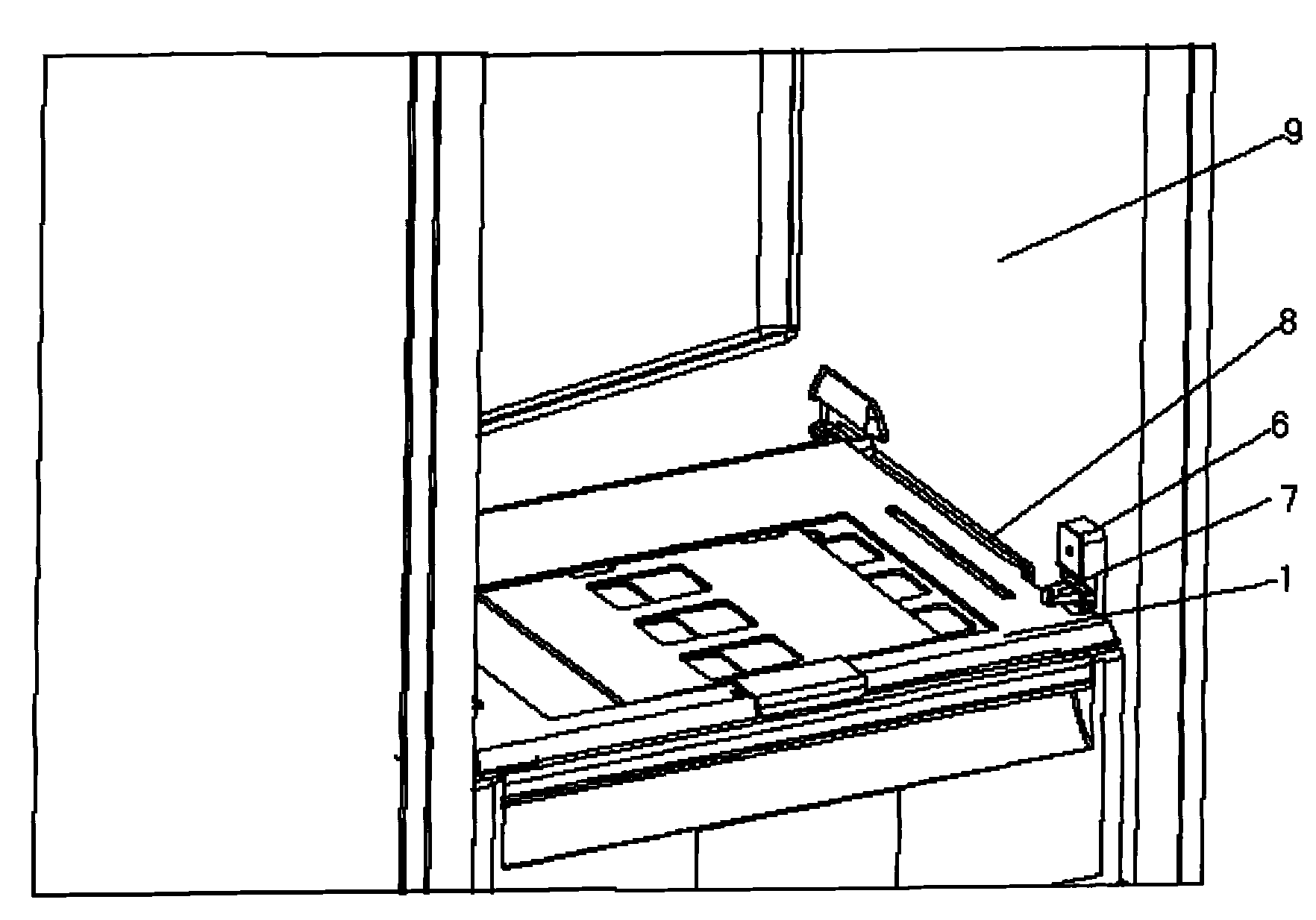 Refrigerator humidity regulating plate and fixing device