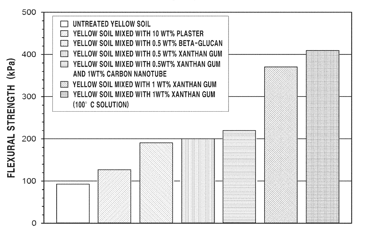 Soil stabilization and improvement method using biopolymer