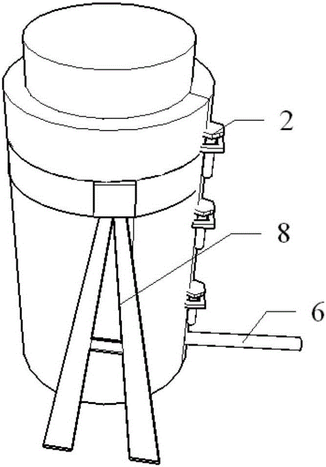 Simple concrete column maintaining device