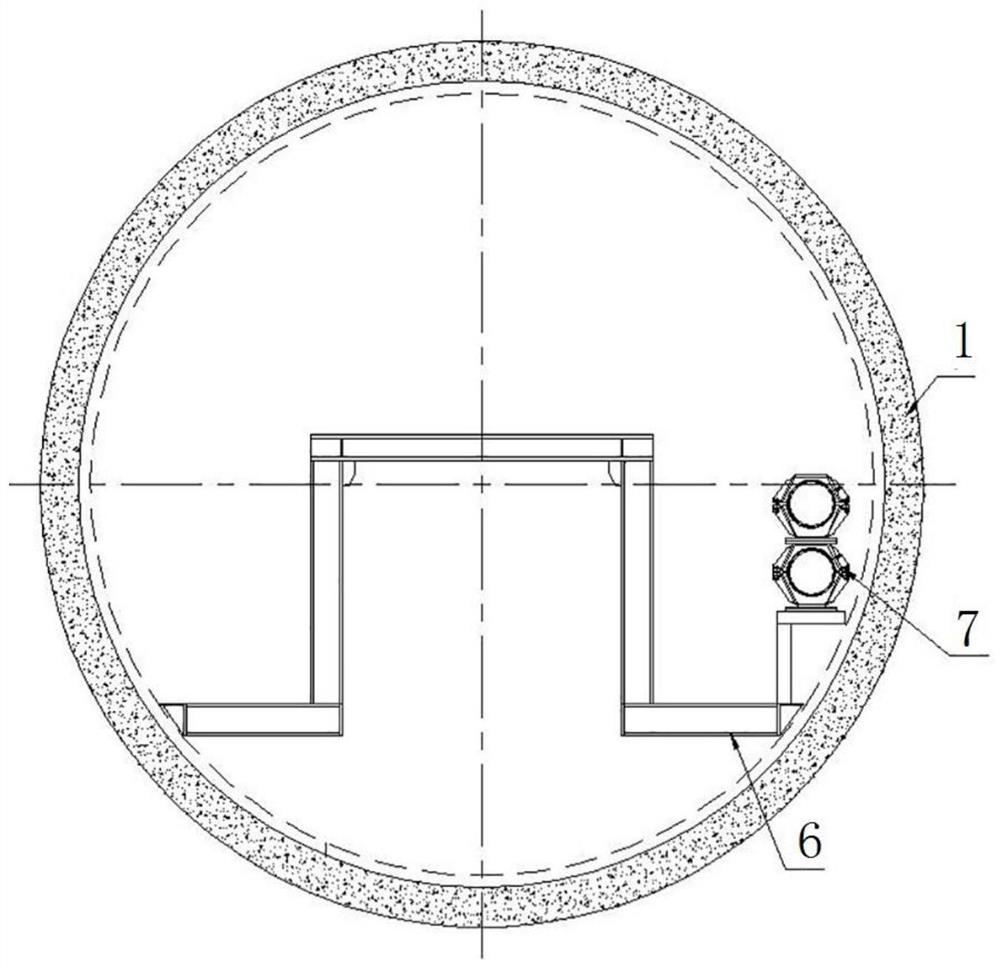 Extension construction method for shield tunneling machine pipeline outside tunnel and tunneling construction method