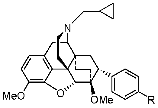 A kind of fused ring morphine derivative and its preparation method and application