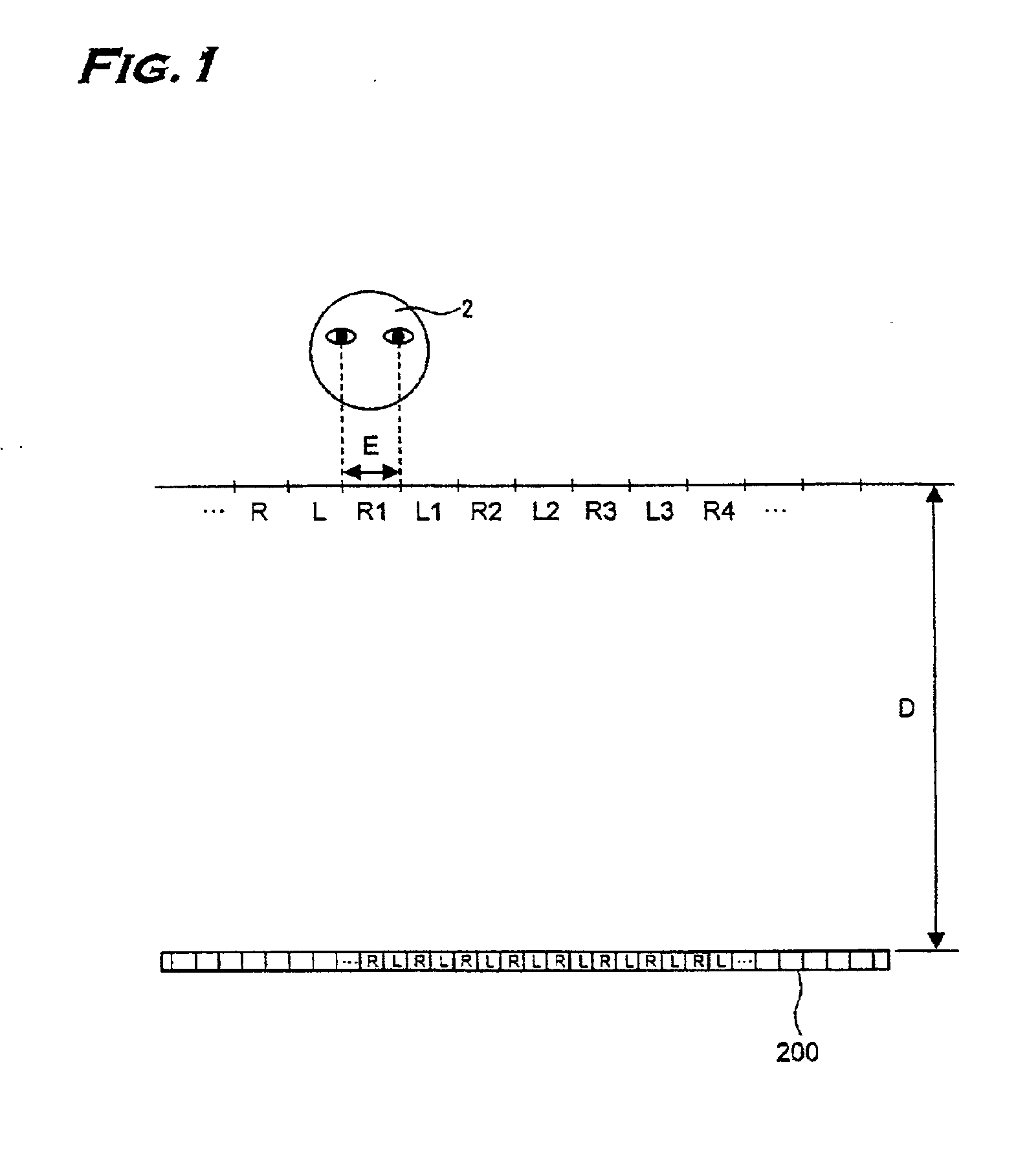 Stereoscopic image display device without glasses