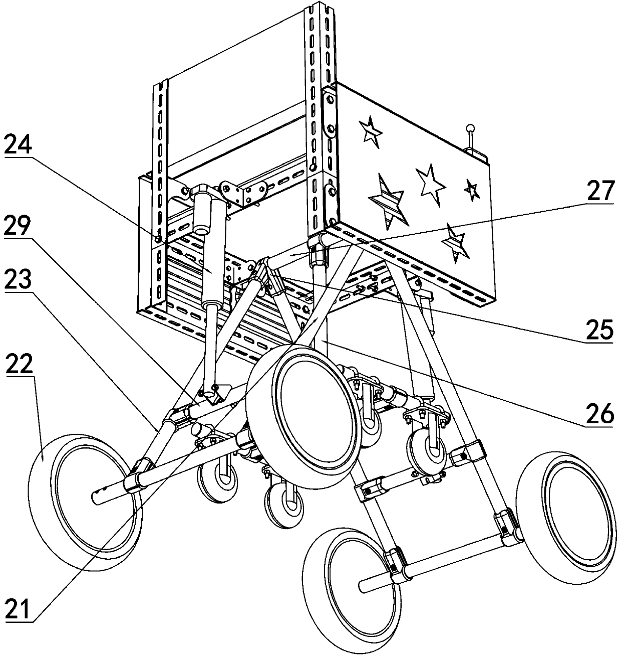 Wheelchair capable of obstacle crossing