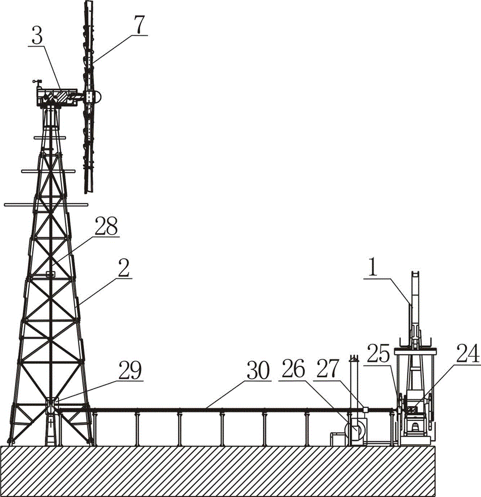 Wind power oil pumping system