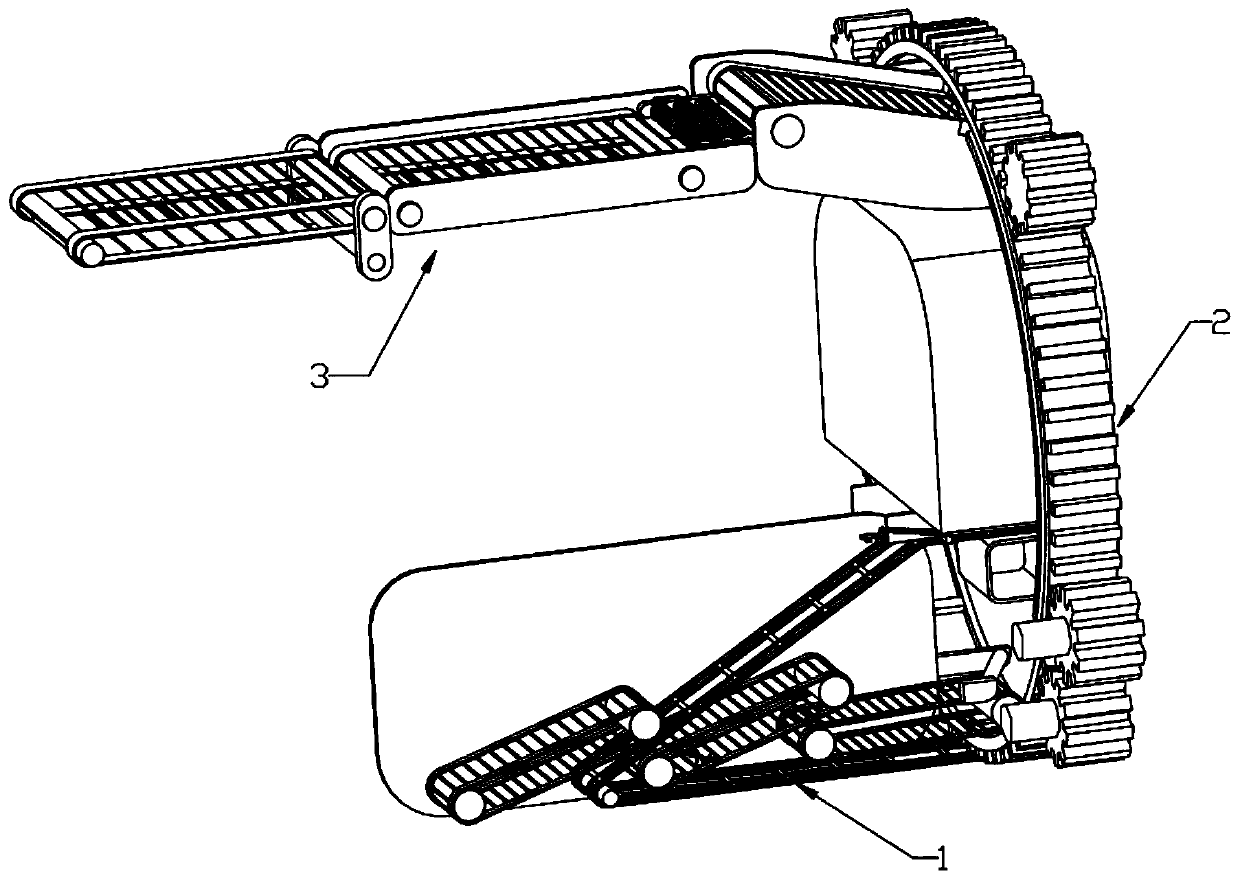 Vibratory mud discharging device for potato harvester