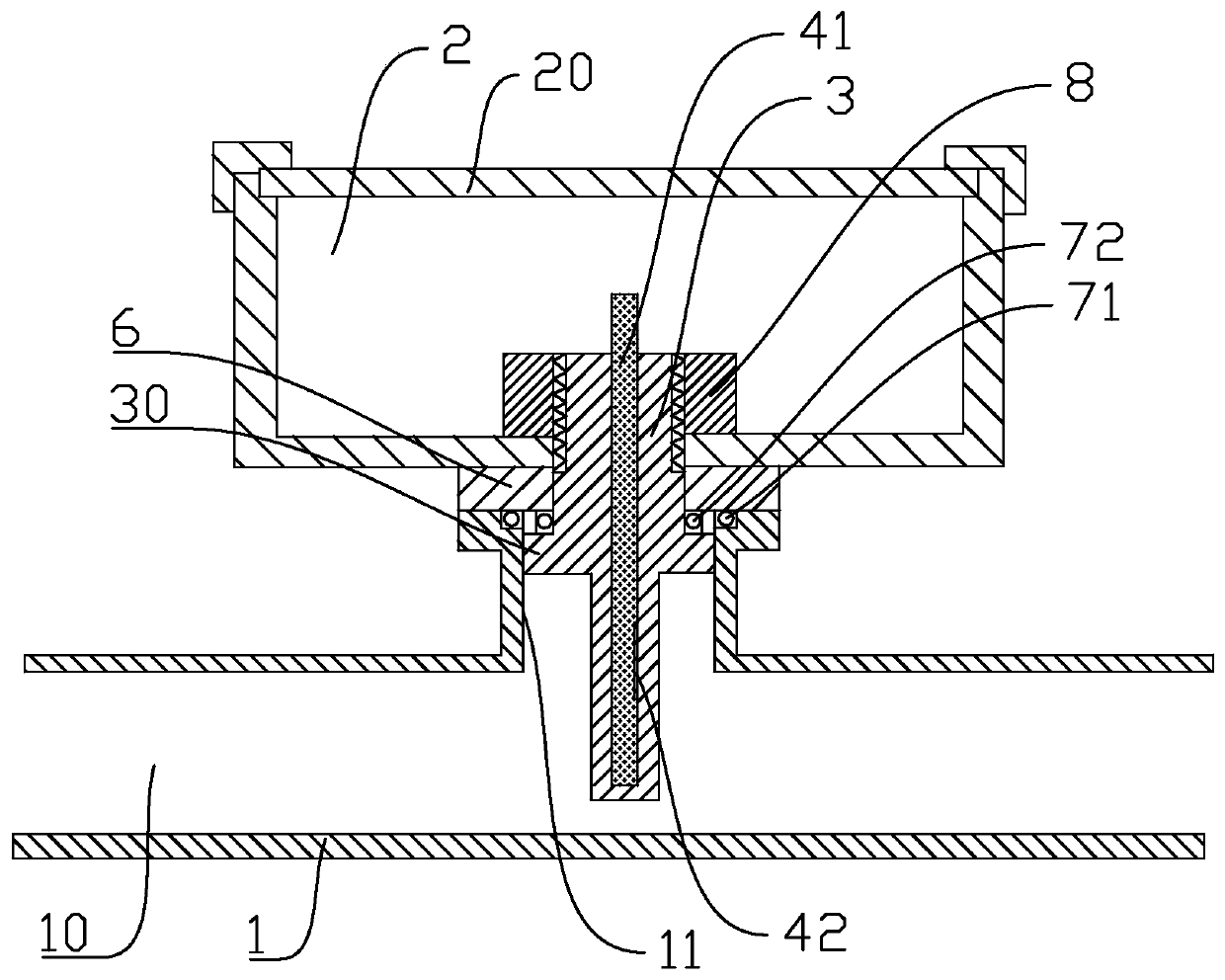 Water meter or flow meter structure based on resistance strain sensor