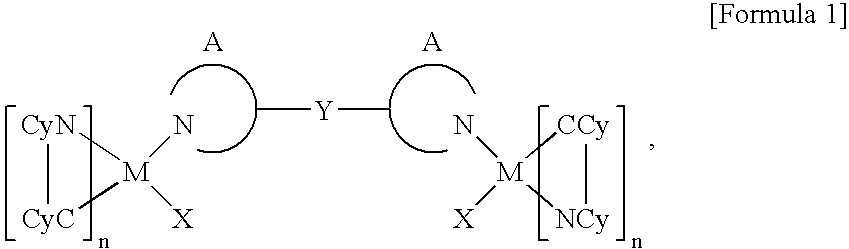 Binuclear organometallic complexes and organic electroluminescent display device using the same