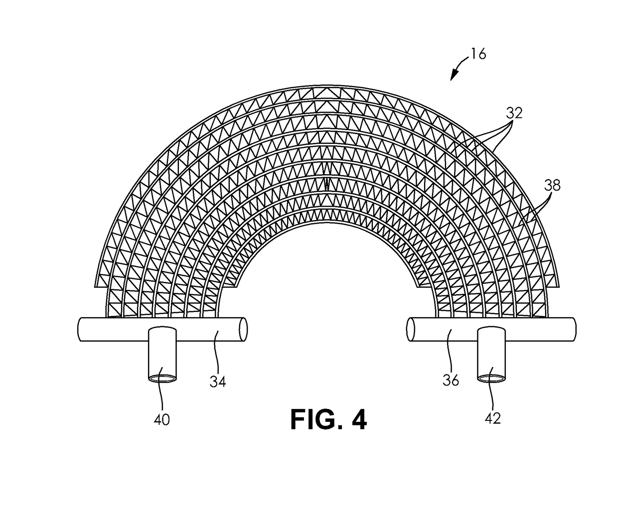 Thermal control within an enclosure with circular cross-section