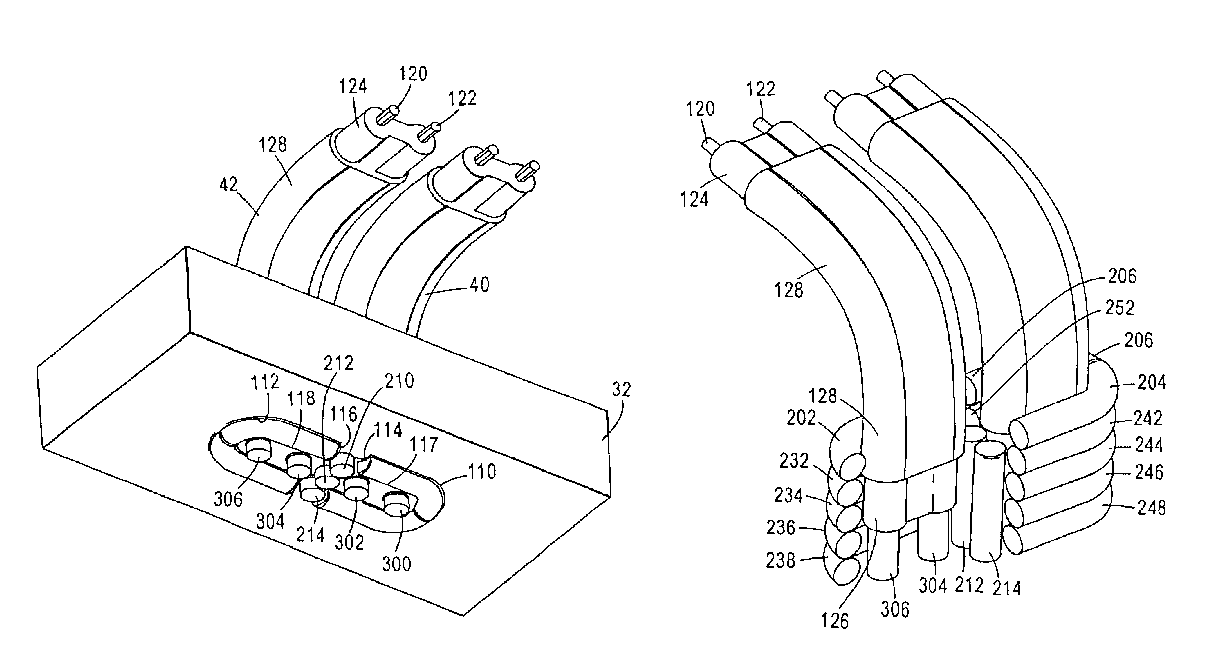High speed, high density interconnect system for differential and single-ended transmission applications
