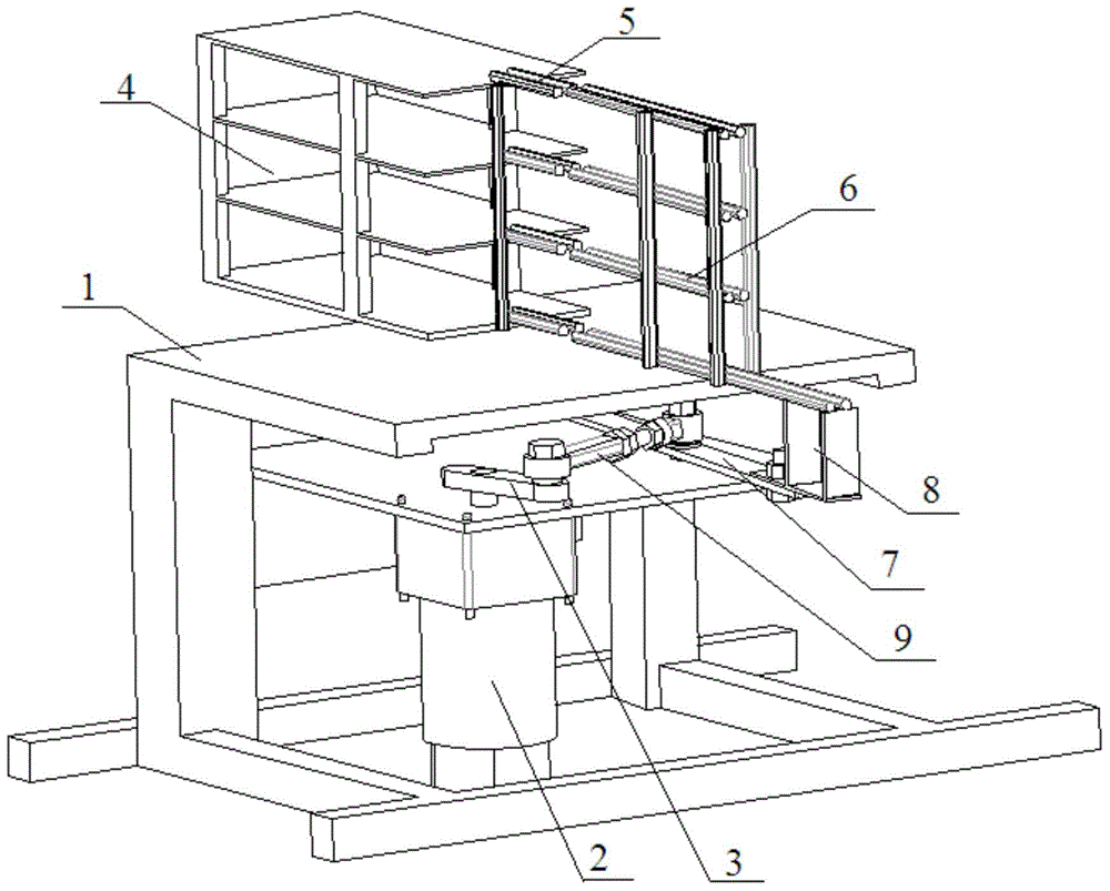 Experimental animal caudal vertebra swing device and application thereof